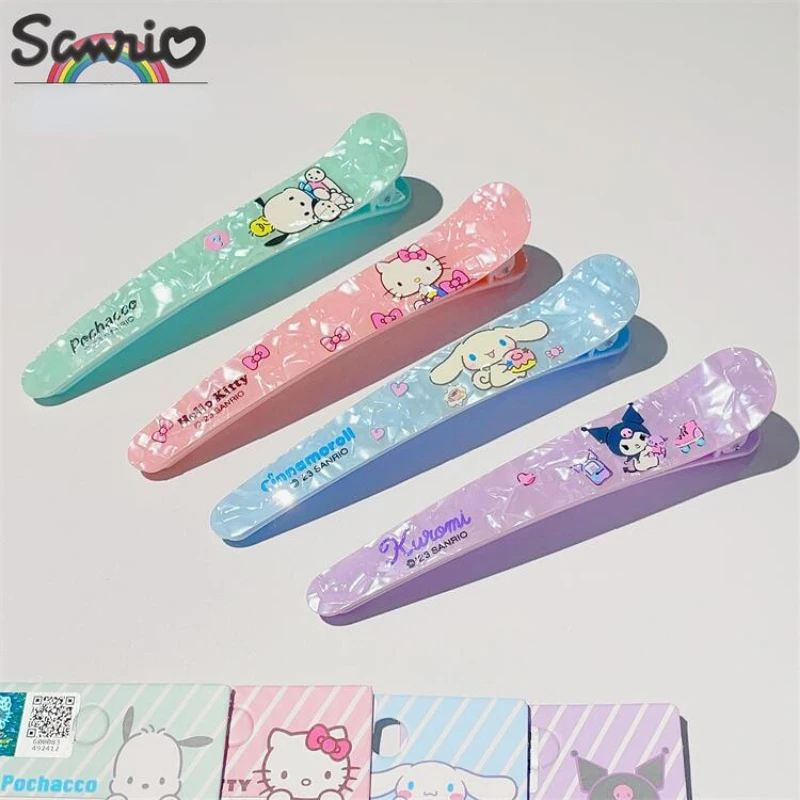 

1pcs New Sanrio HelloKitty Kuromi Cinnamoroll Pachacco Hair Clips Sharp Mouth Clip Hair Styling Tools Girls Hair Clip Accessorie