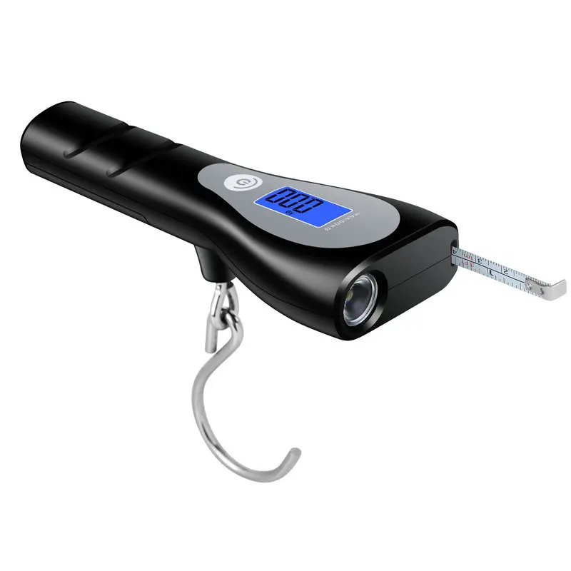 

Travelling Luggage Scale with tape measure Portable Electronic Scale Mini High-precision Hand Scale with electric torch