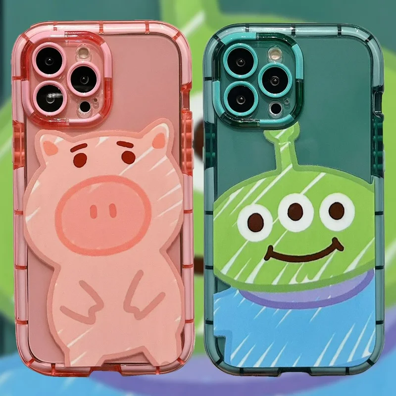 

Creative Luminous Couple Cartoon Cute Animals Cover for IPhone 11 12 13 Pro X XR XS Max Shockproof Phone Case IPhone 13 Case