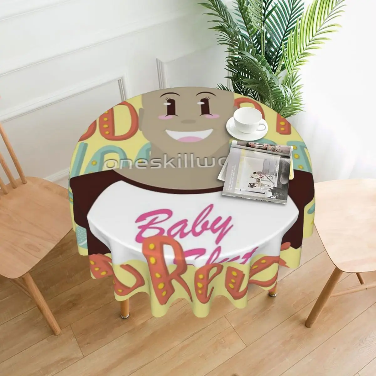 

Pinot Noir Tablecloth 60in Round 152cm Waterproof Protecting Table Great Gift