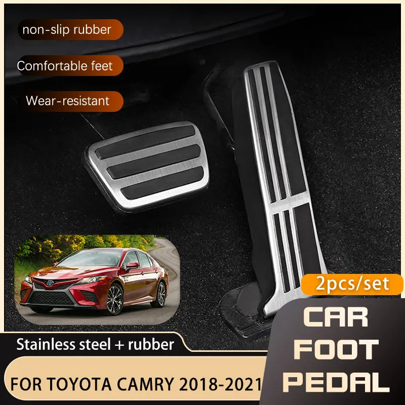 

Car Pedals For Toyota Camry XV70 Daihatsu Altis 2017 2018 2019 2020 2021 Brake Accelerator No Drilling Non-slip Restfoot Pedal