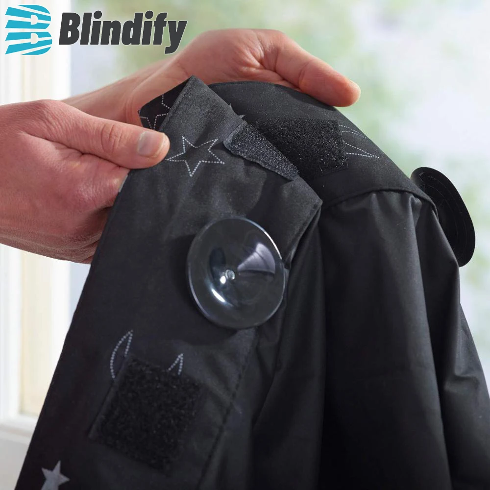 Портативная штора Blindify для путешествий с детьми Затемняющая |