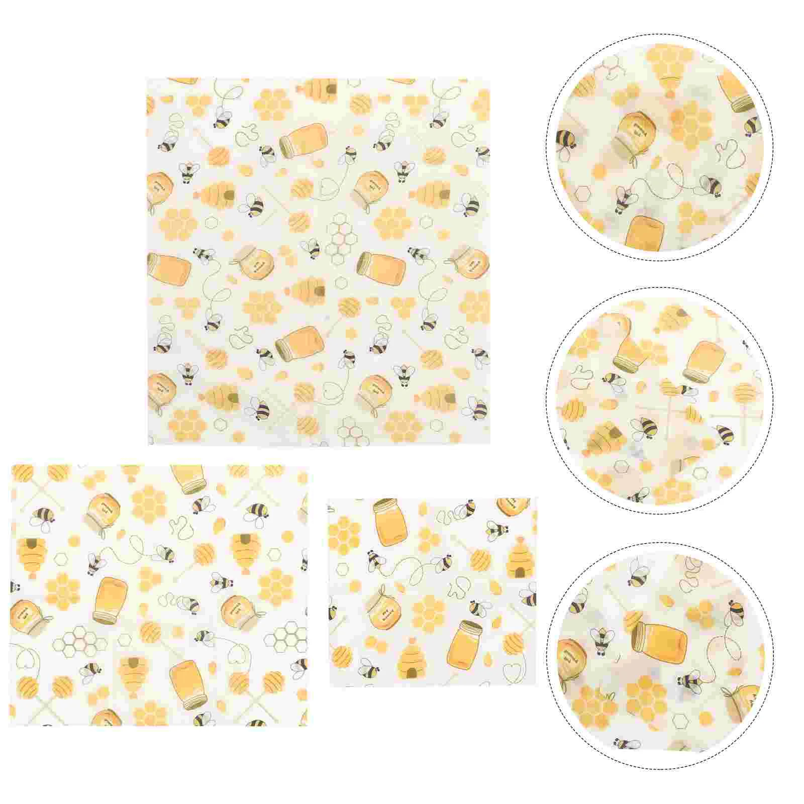 

Beeswax Paper Wax Wrap Wraps Reusable Wrapping Bread Sheets Film Cling Covers Cloth Sandwich Grease Resistant Wrapper Packing