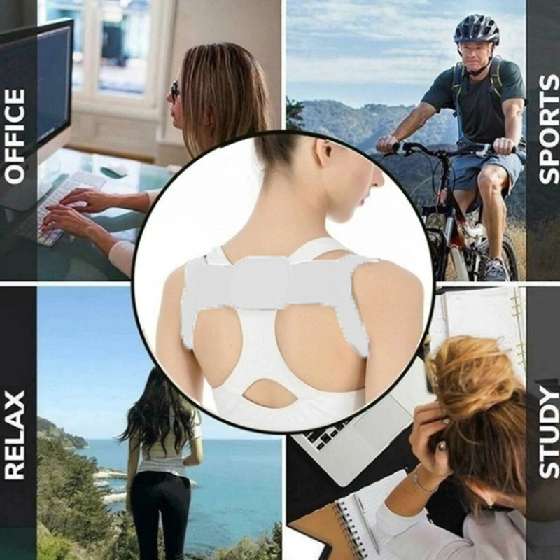 

Back Support Posture Correction Adjustable Brace Support Belt Adjustable Back Posture Back Shoulder Chest Corrector Vest Posture