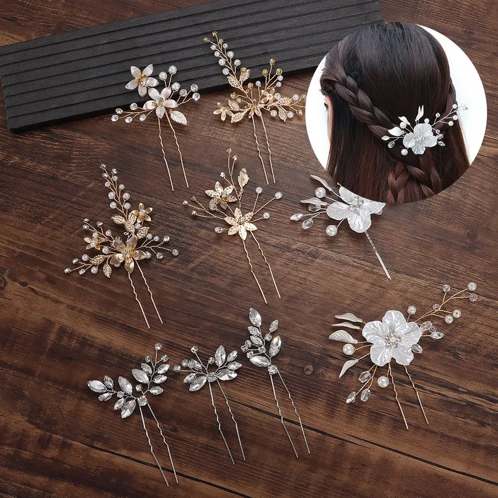 

Crystal Wedding Hair Jewelry Bridesmaid Accessories Headwear Headpieces Hair Clips Women Hairpins