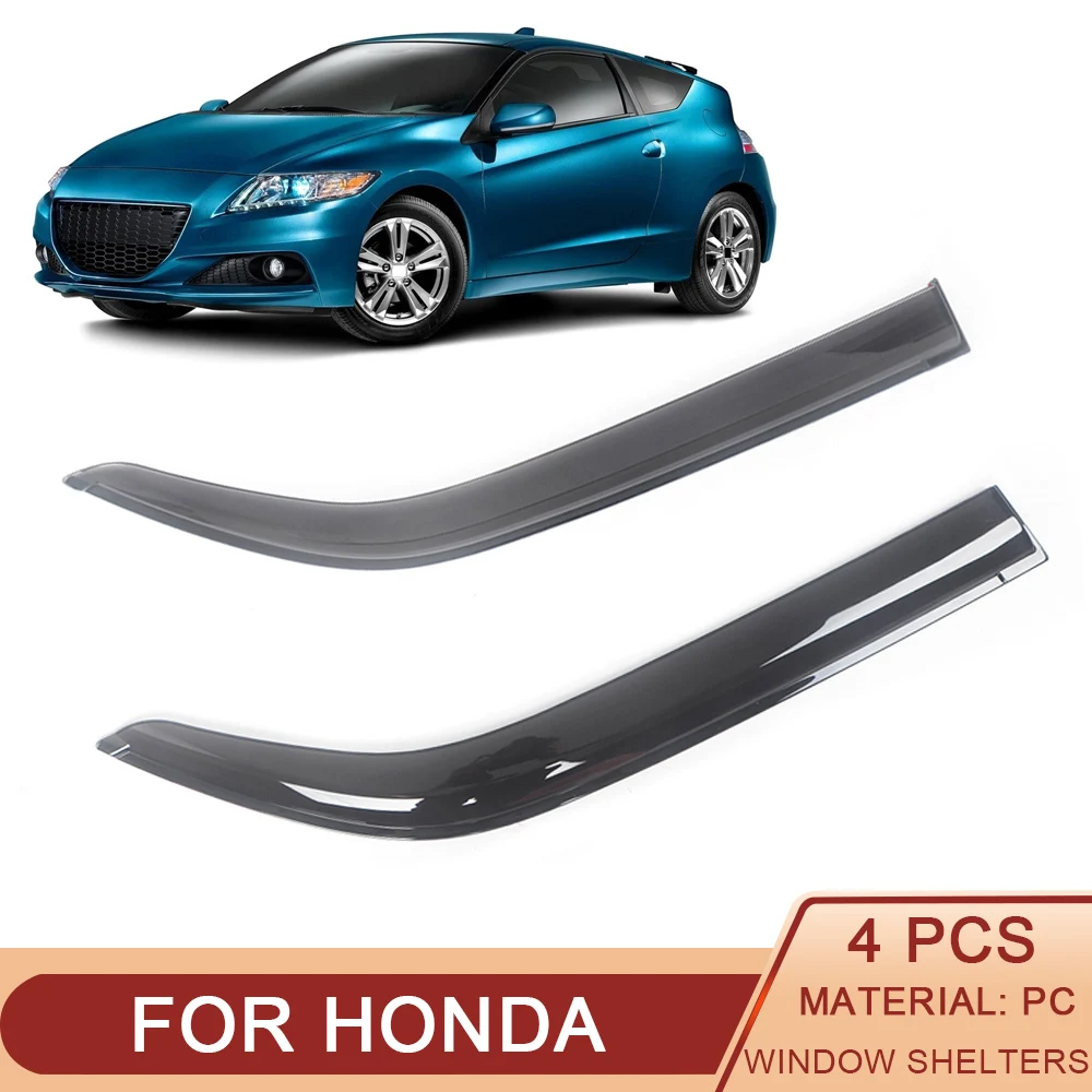 

For Honda CR-Z ELEMENT INSIGHT PRELUDE Car Side Window Visor Sun Rain Guard Shade Protector Cover Sticker Accessories