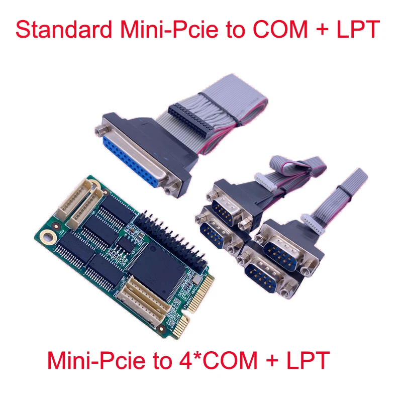 

Плата адаптера Mini PCIe повернуть на 4 * Com и 1 LPT коннектор