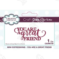 you are a great friend craft new metal cutting dies scrapbook diary decoration embossing template diy greeting card handmade
