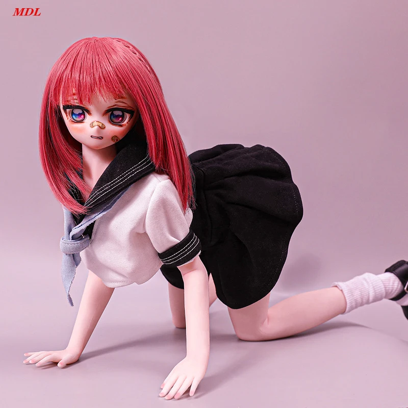 MDL 60 см гуманоидная кукла силиконовая аниме веер волосы мультфильм анимационная