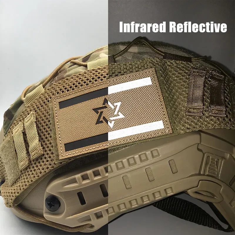 Нашивки с национальными флагами ИК-светоотражающие тактические нашивки на