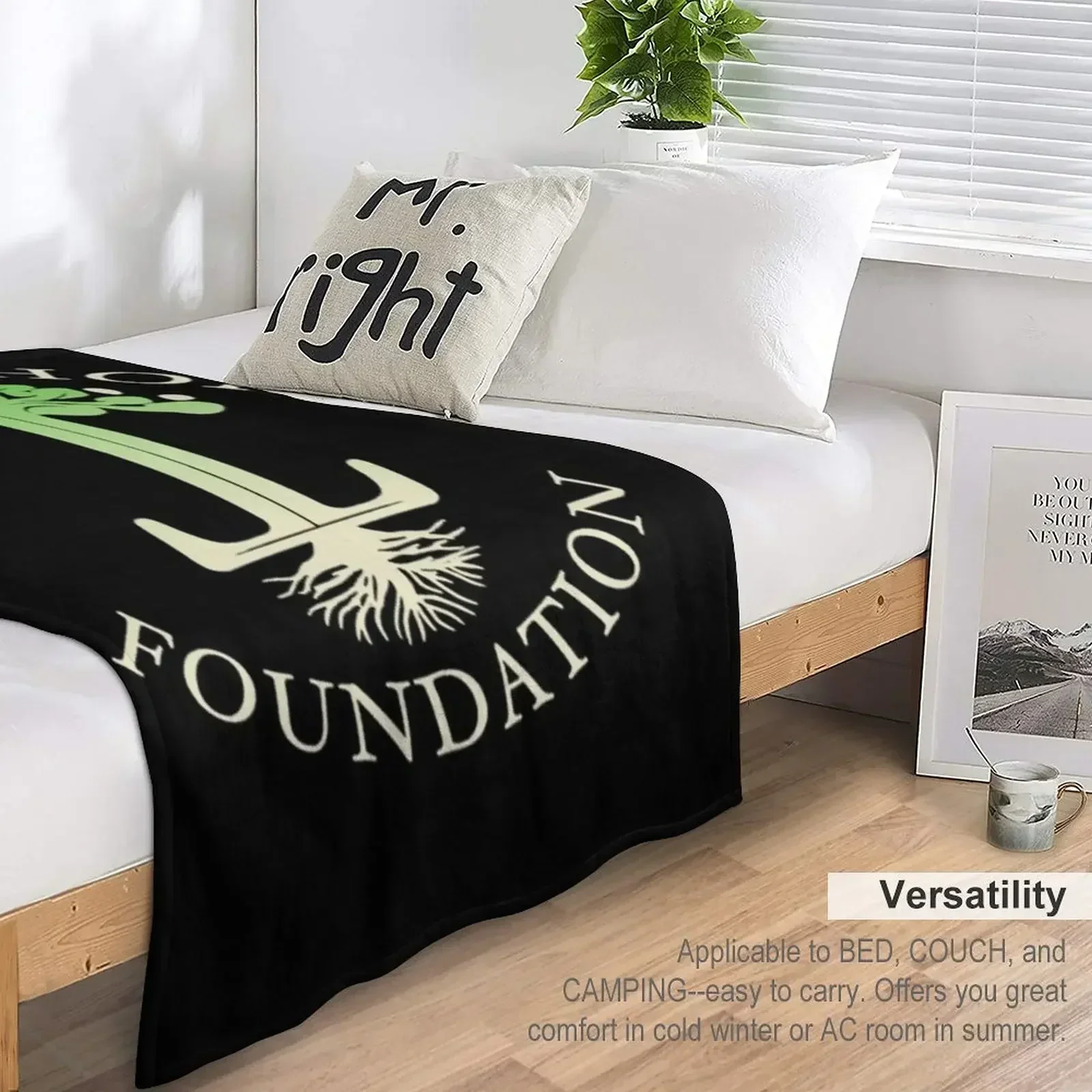 Футболка Lena Luthor с логотипом Foundation Плед Модные диваны Ретро Кровать одеяла