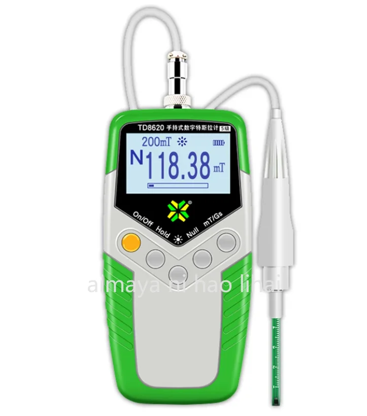 Фото Портативный детектор магнитного поля Гаусса Tianheng TD8620, 5100 мТл/см, для измерения силы магнитного поля №2