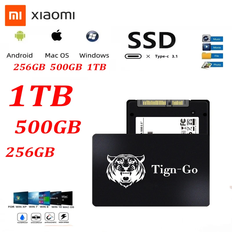 

Hot Sale SSD 2.5 SATA Disk SSD 256gb 500GB 1TB HD SATA3 SSD Internal Solid State Drive For Laptop Desktop Hard Disk