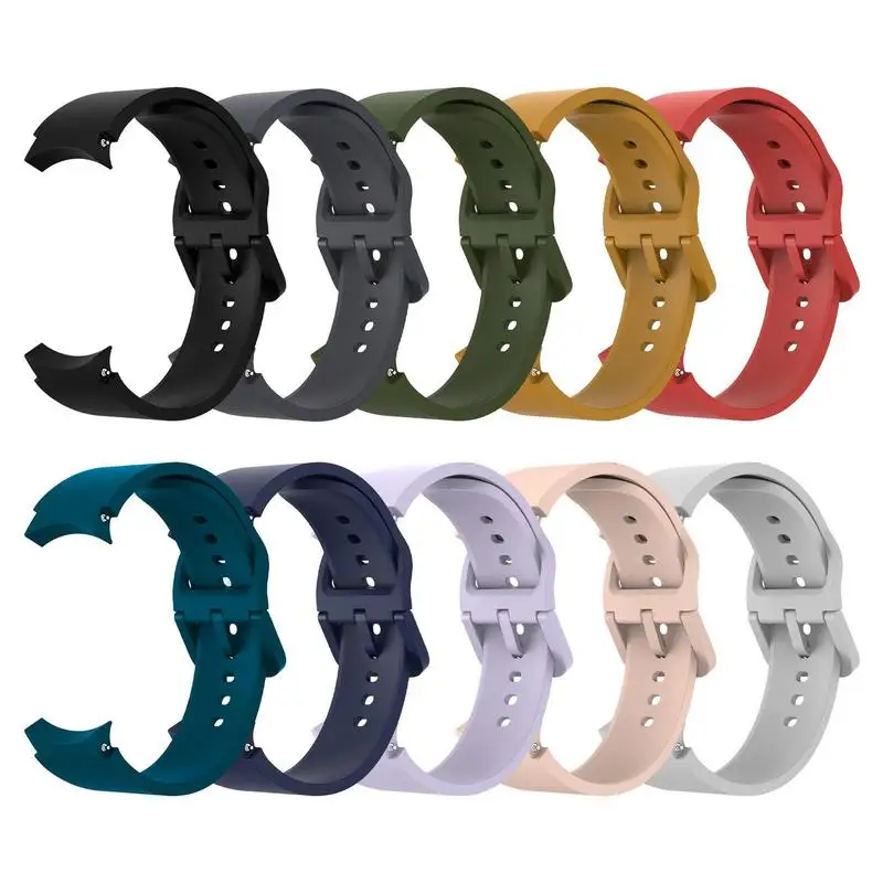 

For Samsungs Watch Strap Sweatproof Silicone Watch Bands For Men Metal Buckle Design For Daily Use Working Sporting