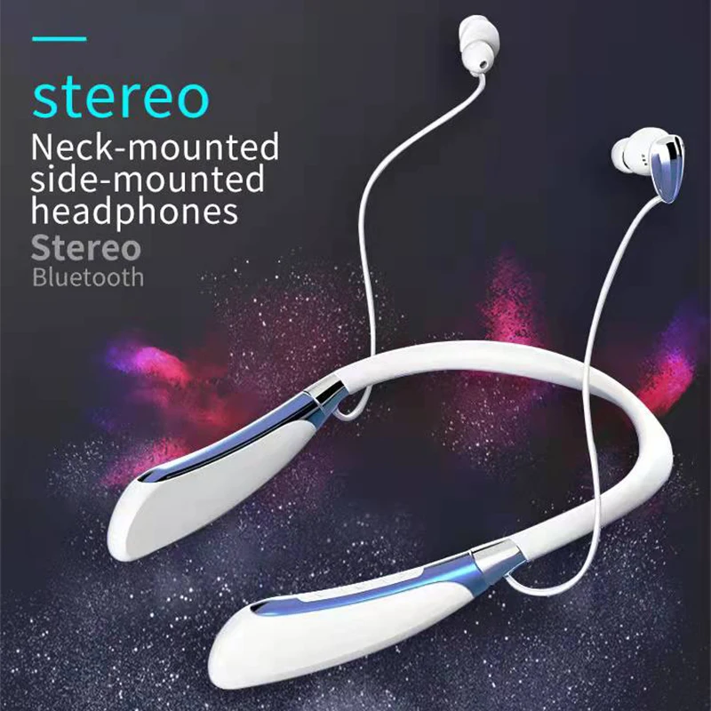 

4.1 Bluetooth Earphones incoming call vibrates Wireless Headphones Neckband Headset Can Link Two Mobile Phones At The Same Time