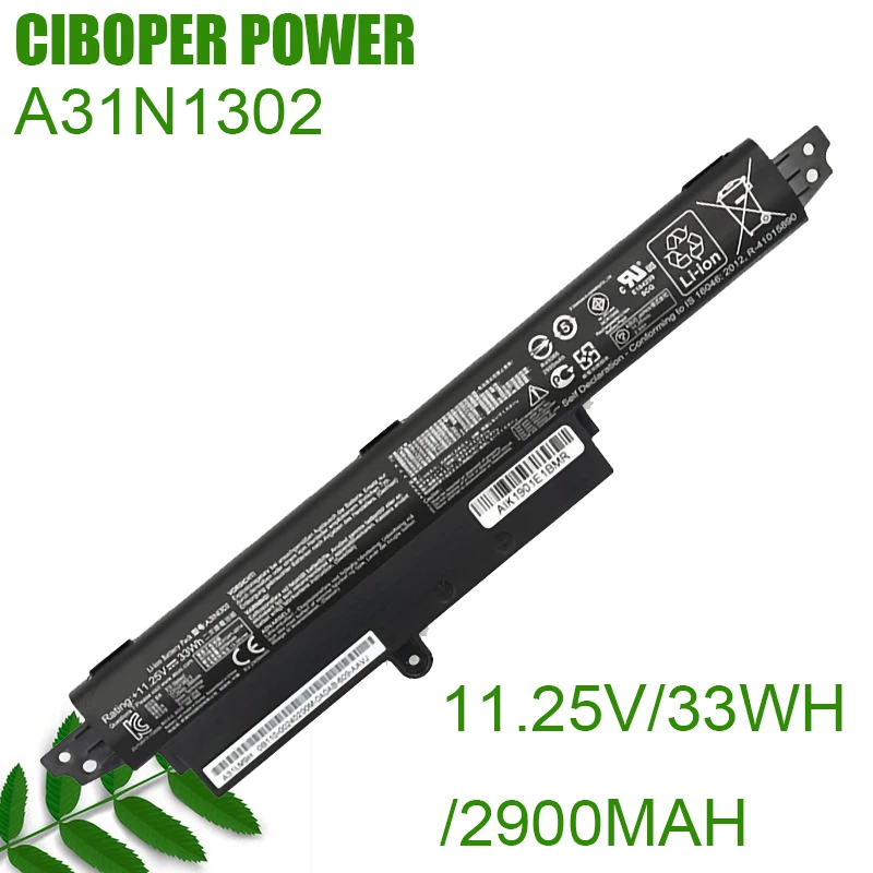 

CP Genuine Battery A31N1302 11.25V 33WH For VivoBook X200CA X200MA X200M X200LA F200CA X200CA R200CA 11.6" A31LMH2 A31LM9H