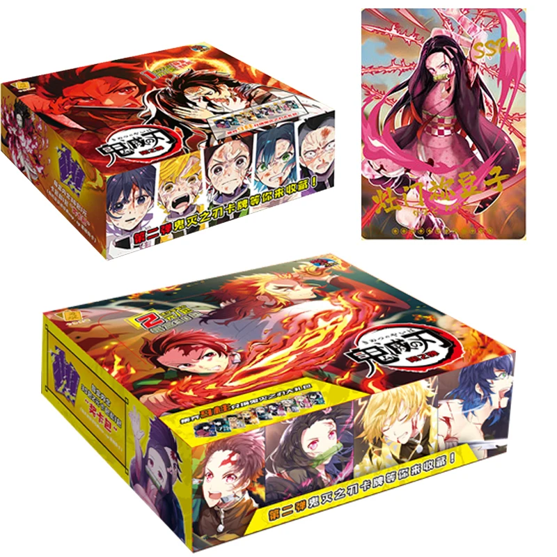 

2022 NEW Demon Slayer Hashibira Inosuke Kamado Nezuko Anime figure SSP Rare Game Collection Card Birthday Christmas Gift toy