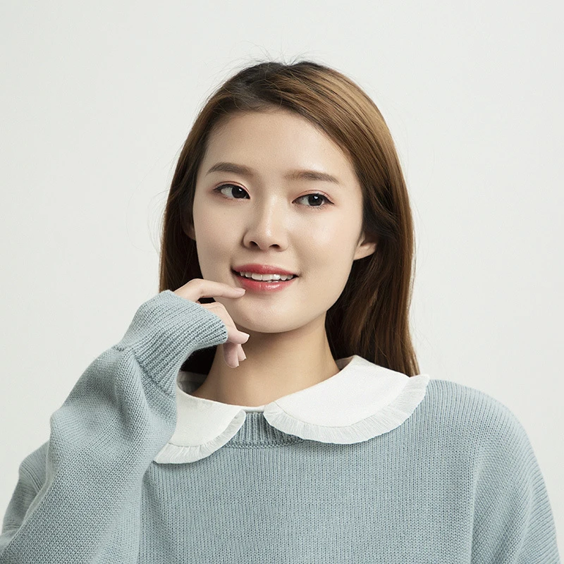 

Модный белый воротник с пуговицами для женщин, рубашка, блуза, съемная рубашка, ложный воротник, блузка, топ, свитер, одежда, рубашка, Декор