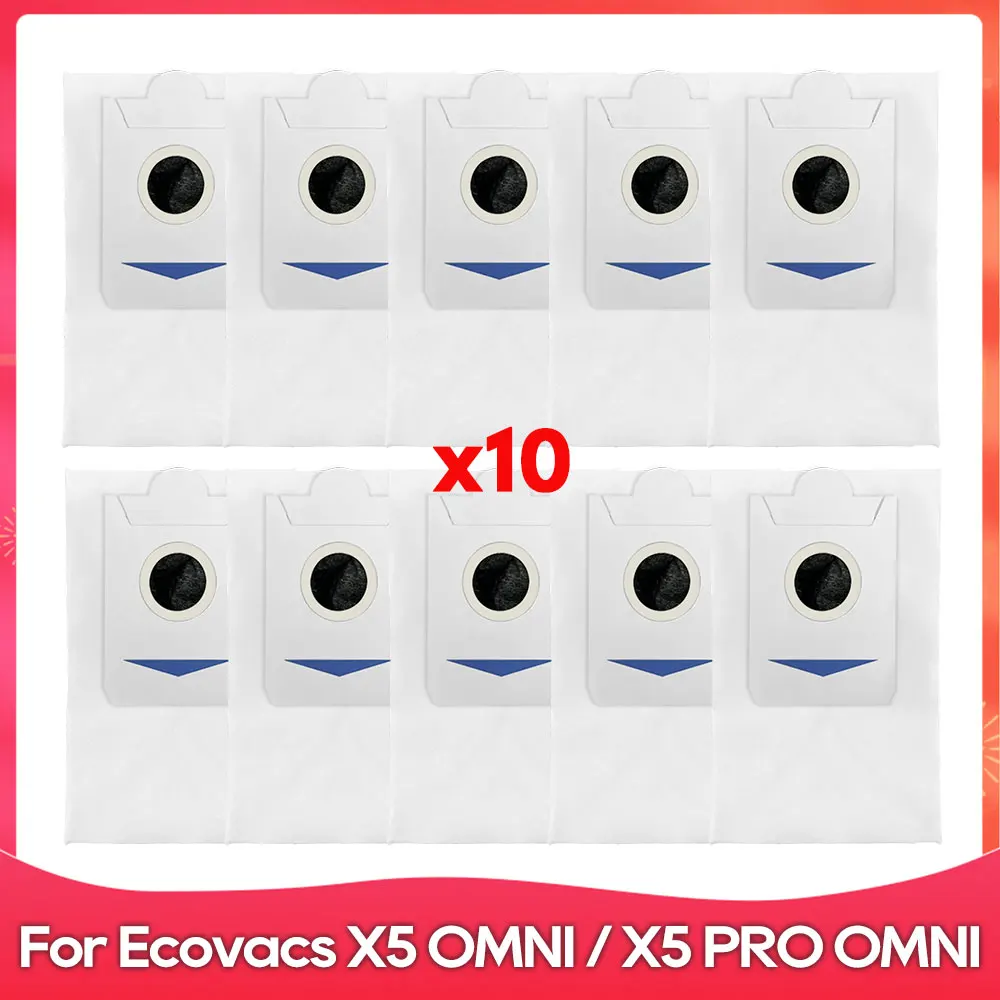 

Совместимо с ( ECOVACS X5 OMNI / X5 PRO OMNI ) - Запчасти и аксессуары: Основная боковая щетка, Фильтр, Тряпка для швабры, Пылесборник, Комплект для робота-пылесоса
