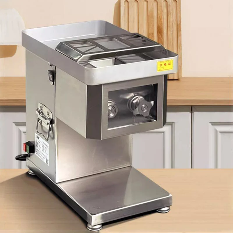 

Electric Meat Slicer for Fresh Meat Slicing Shredding Dicing Detachable Blade Desktop Meat Cutting Machine