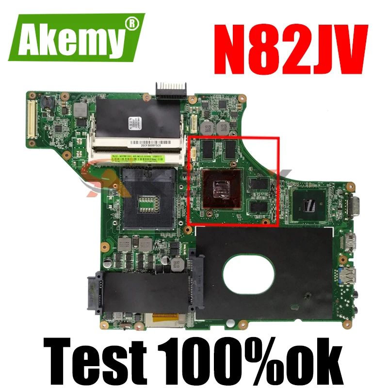 

N82JV Mainboard REV2.0 For ASUS N82J N82JV N82J N82JA HM55 Laptop Motherboard 100% Test free shipping
