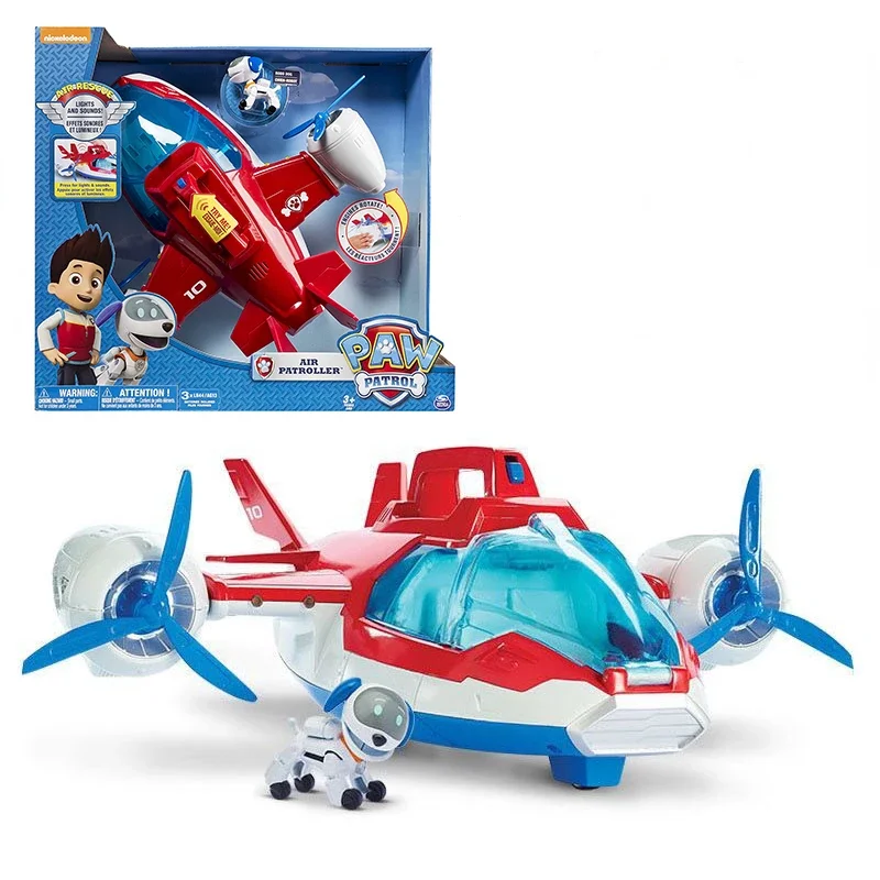 

Paw Patrol Toy Airplane Children's Toys for Boys Cartoon Airplane Model Kids Birthday Gift Patrolling Figures Pow Toys Set