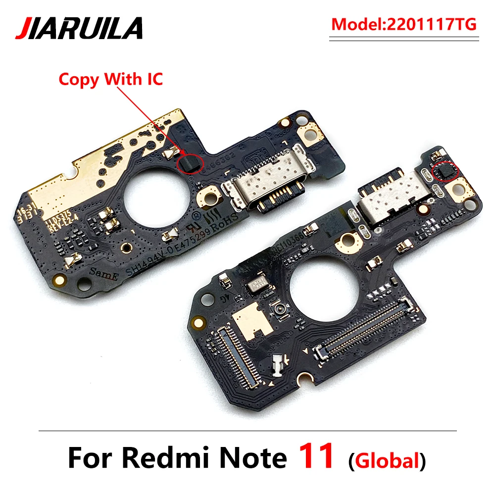 

USB Charger For Xiaomi Redmi Note 11 Charging Dock Port Connector Flex Cable Board Charging Socket Mobile Phone Parts