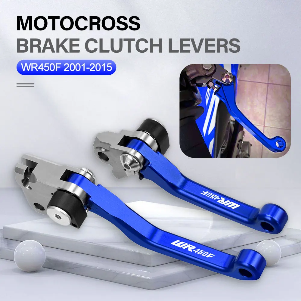 

Motocross Pivot Brake Clutch Levers For YAMAHA WR450F WR 450F 2001-2015 2014 2013 Motorcycle Accessories Dirt Bike Handle Lever