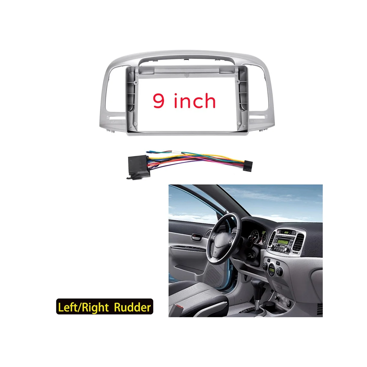 9 дюймов 2 Din рамка для приборной панели автомобиля радио панель-адаптер DVD MP5 плеер