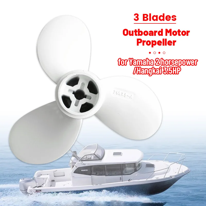 

For Hangkai 3.5HP Outboard Motor Propeller Aluminum Alloy Propellers Boat for Outboard Propeller For Yamaha 2 horsepower