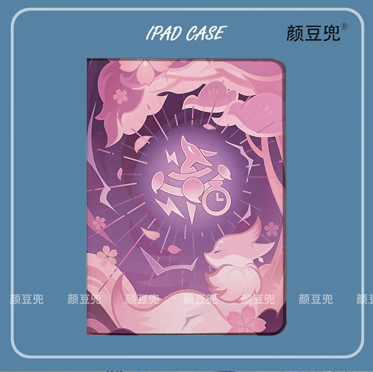 

Yae Miko Anime Genshin Impact Case For iPad Air 4 5 10.9 Mini 5 6 for 2022 12.9 Case Luxury Silicone For iPad Air 4 5 10.9 inch