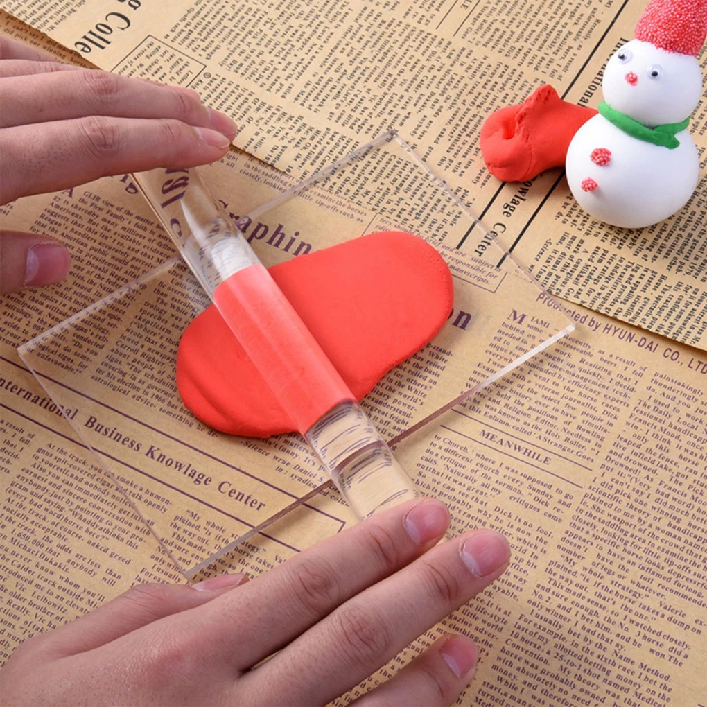 

Polymer Clay Crafts Acrylic Roller Hollow Rolling Clay Bar Roll Stick for Shaping and Sculpting