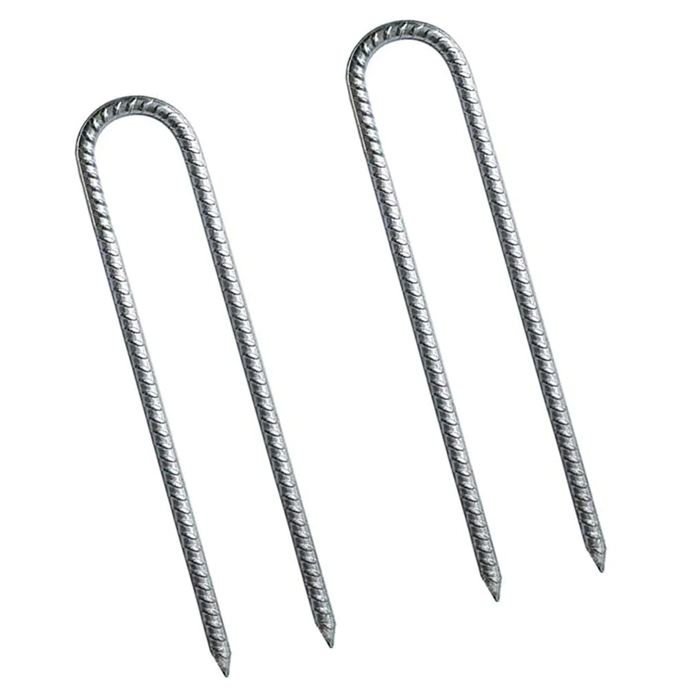 

Колышки для палатки U-образной формы для кемпинга и сада, батут, уличные принадлежности, наземная булавка, Ландшафтная фиксирующая форма