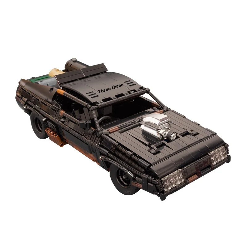 Buildmoc Black Interception Наборы строительных блоков для внедорожников Назад в будущее 1985