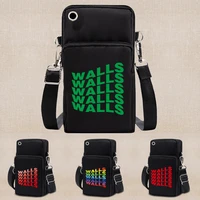 phone small crossbody bags for women girls mini shoulder bag walls print purse female wallet handbag sport portable wrist pack