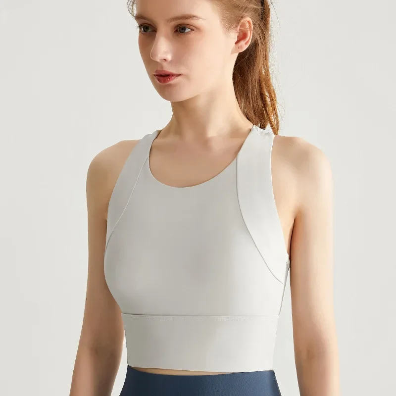 Летний женский жилет для йоги с нагрудной подушкой спортивные топы тренажерного