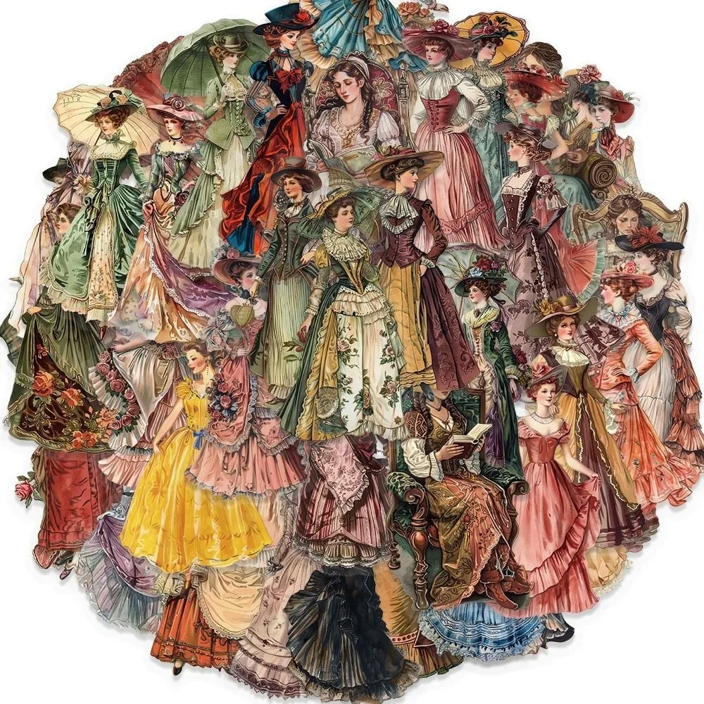 

Винтажные наклейки из ПЭТ 50 шт.