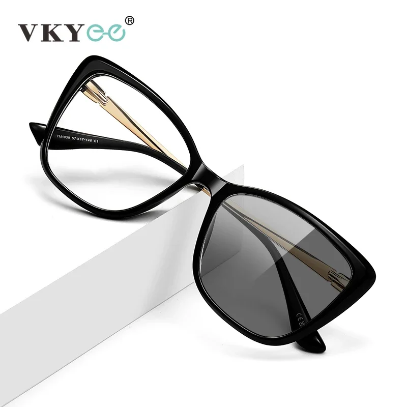 Фото Очки для чтения Guvina New Personalized Butterfly Large Frame Design с защитой от синего света, с возможностью индивидуальной настройки, фотохромные, модель LS22 №1