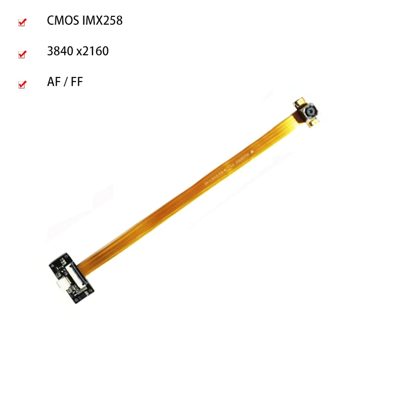 4K 12MP CMOS IMX258 AF / FF 75 ° высокоскоростной модуль камеры USB2.0 30/60FPS MJPEG, YUY2