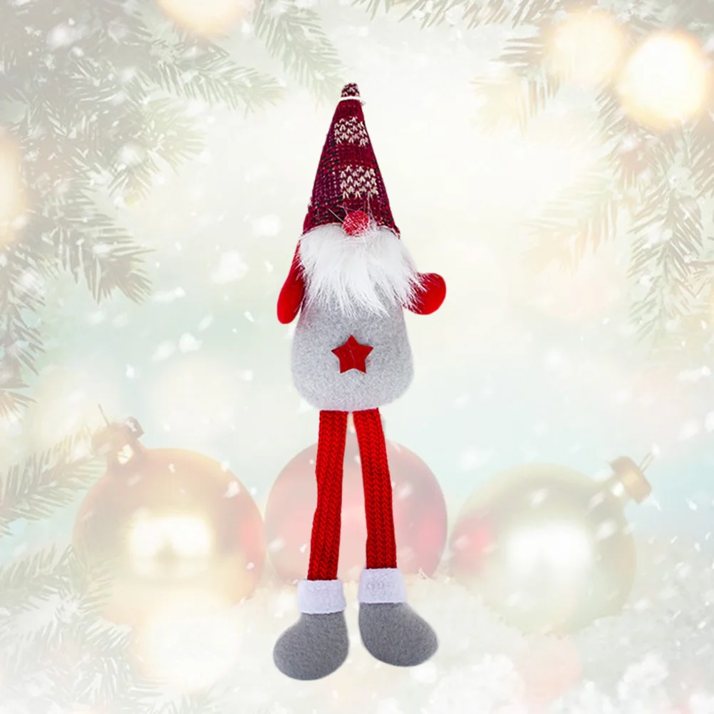 

2Pcs Plush Leg Creative Christmas Santa Claus Tomte Hanging Decoration Ornaments for Christmas Tree Home