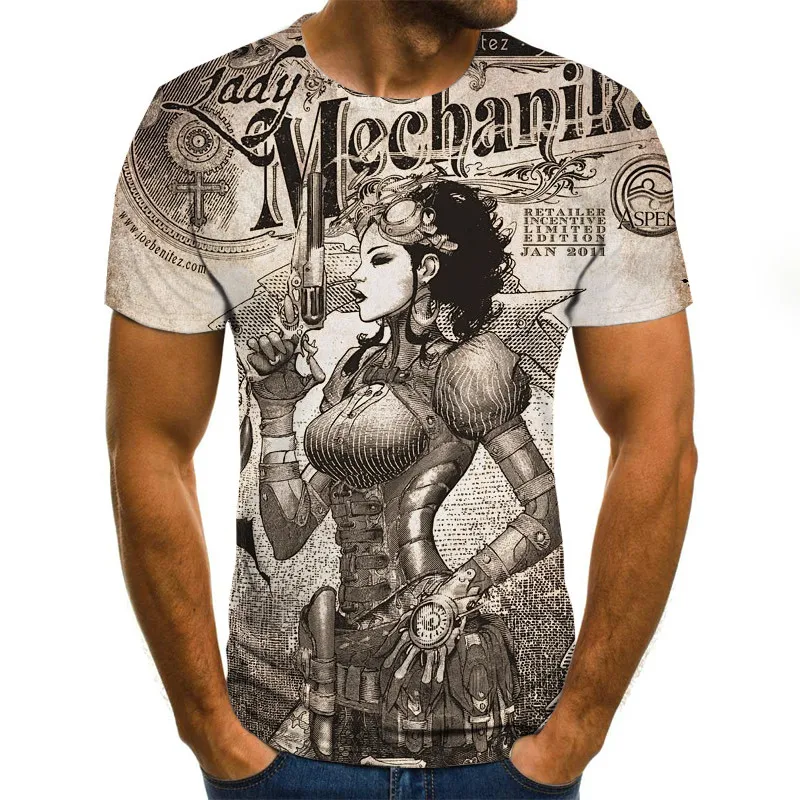 

2022 New T-shirt For Man Fashion Casual 3D Print Tees Men Summer Harajuku All-match Street Tops Short Sleeve Big Size Tshirt