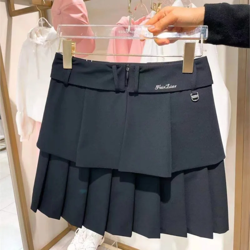 

Golf short skirt ladies half skirt anti-lighting summer double large pleated skirt golf clothing women's clothing