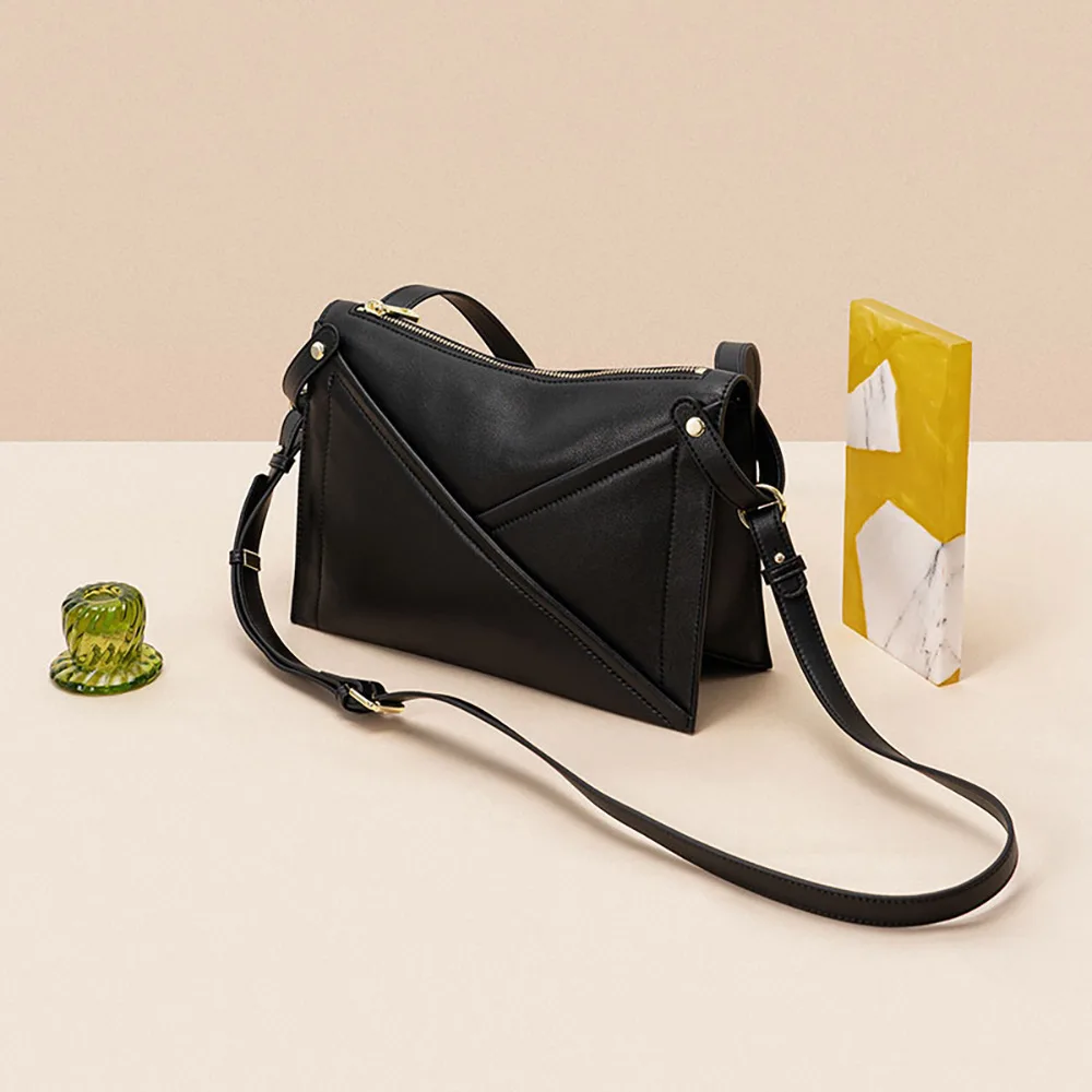 Новая кожаная сумка с цепочкой на одно плечо ниша М-образная контурная