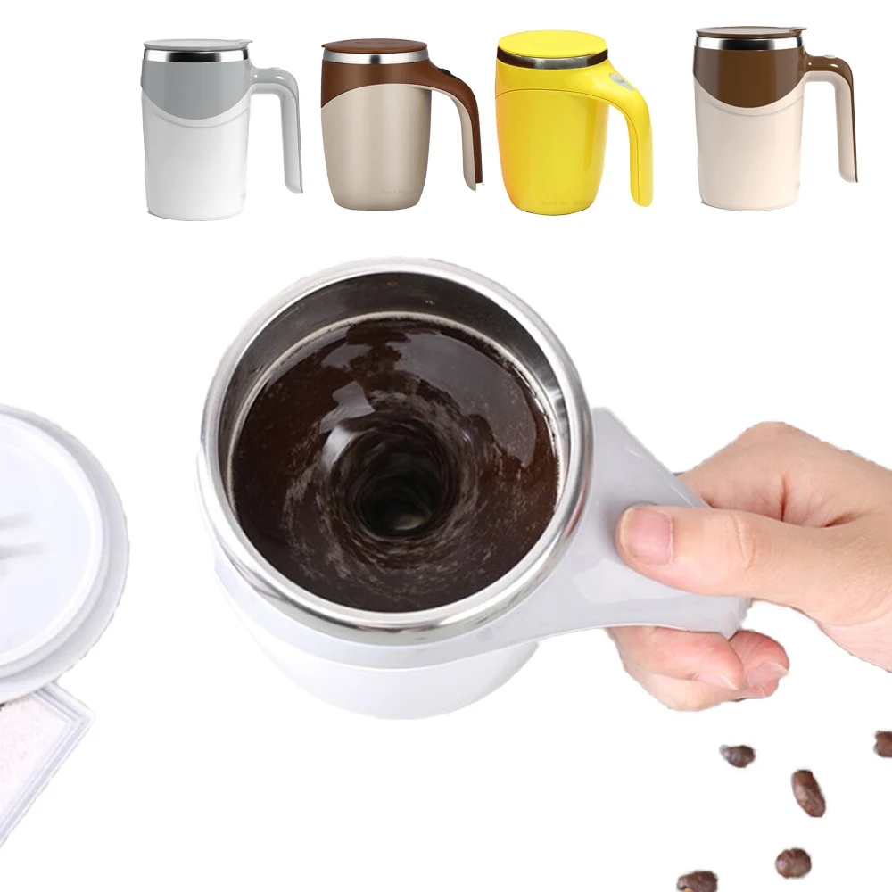 

Умный электрический миксер из нержавеющей стали, автоматическая Магнитная чашка для перемешивания, креативная чашка для смешивания кофе, молока, бутылка для воды, чашка с отметками