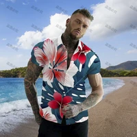 beachwear hawaii hawaiian shirt vintage clothes quick dry mens social gulf blouse summer 2022 new shirt fashion clothes man 5xl