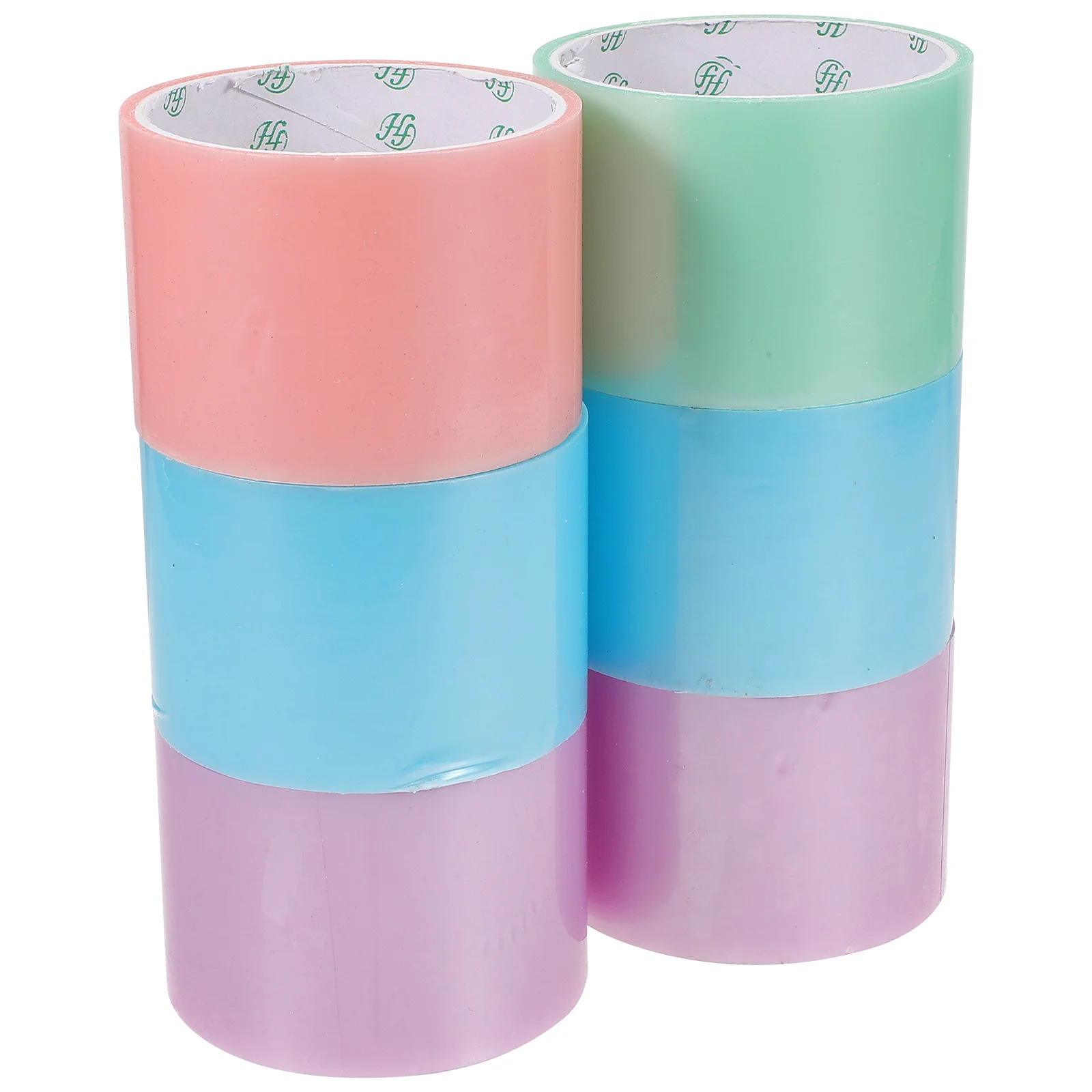 

6 Rolls Sticky Ball Tape Toys Kids Girls Sticky Toy Tapes Stress Reliever Washi Tape Opp Colored Adhesive Tapes Child