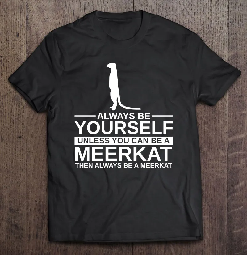 

Мужская/женская футболка с принтом из мультфильма «Always Be Yourself»