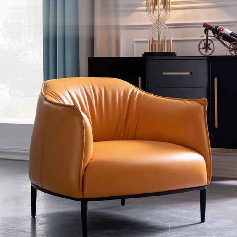 

Single person sofa Nordic modern contracted lazy sofa mini designer creative negotiation meeting leisure sofa chair