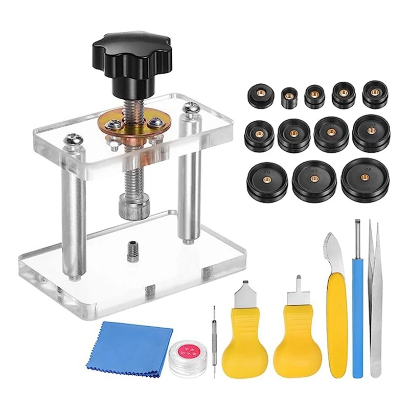 

Watch Back Case Screw Type Closer Parts With 12 Dies Watch Repair Kit For Watch Repairing A