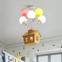balloon color nordic simple cartoon childrens room iron led chandelier